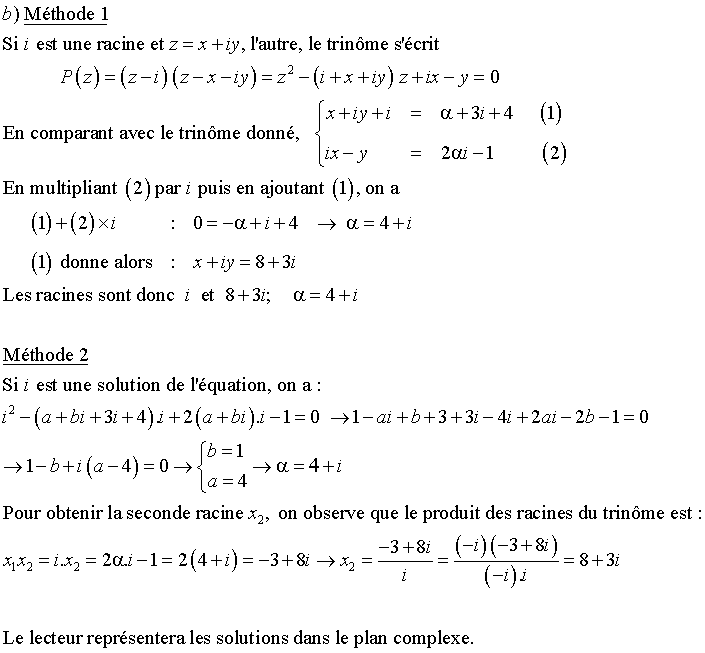 Alg Bre Exercice Alg