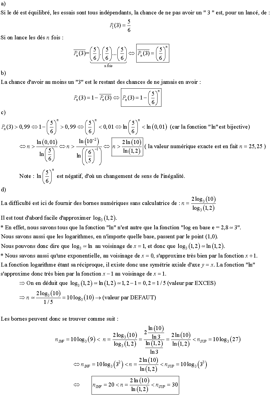 Exercices résolus, Examen d'admission, Ingénieurs civils, Facultés des sciences appliquées